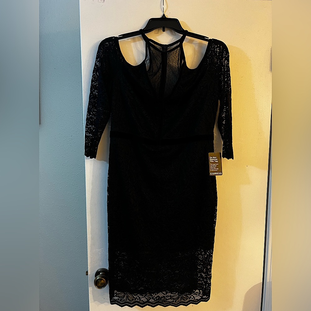 Express Black Dress Size 16 New w/ tags